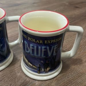 The Polar Express 3D Train Set 4 Mug Cups Christmas Warner Bros.